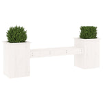 Plantebenk Hvit 184,5X39,5X56,5 Cm Heltre Furu