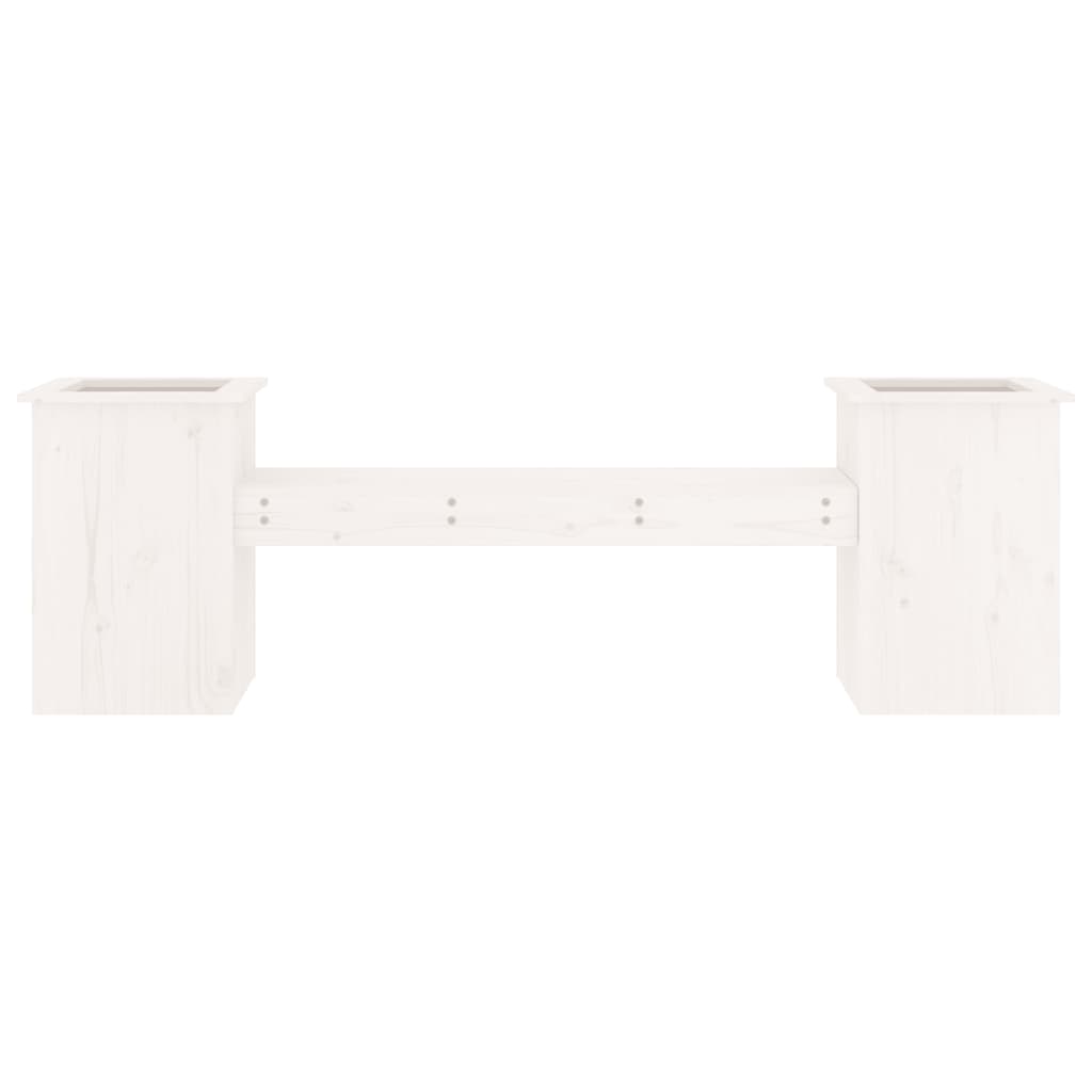 Plantebenk Hvit 184,5X39,5X56,5 Cm Heltre Furu