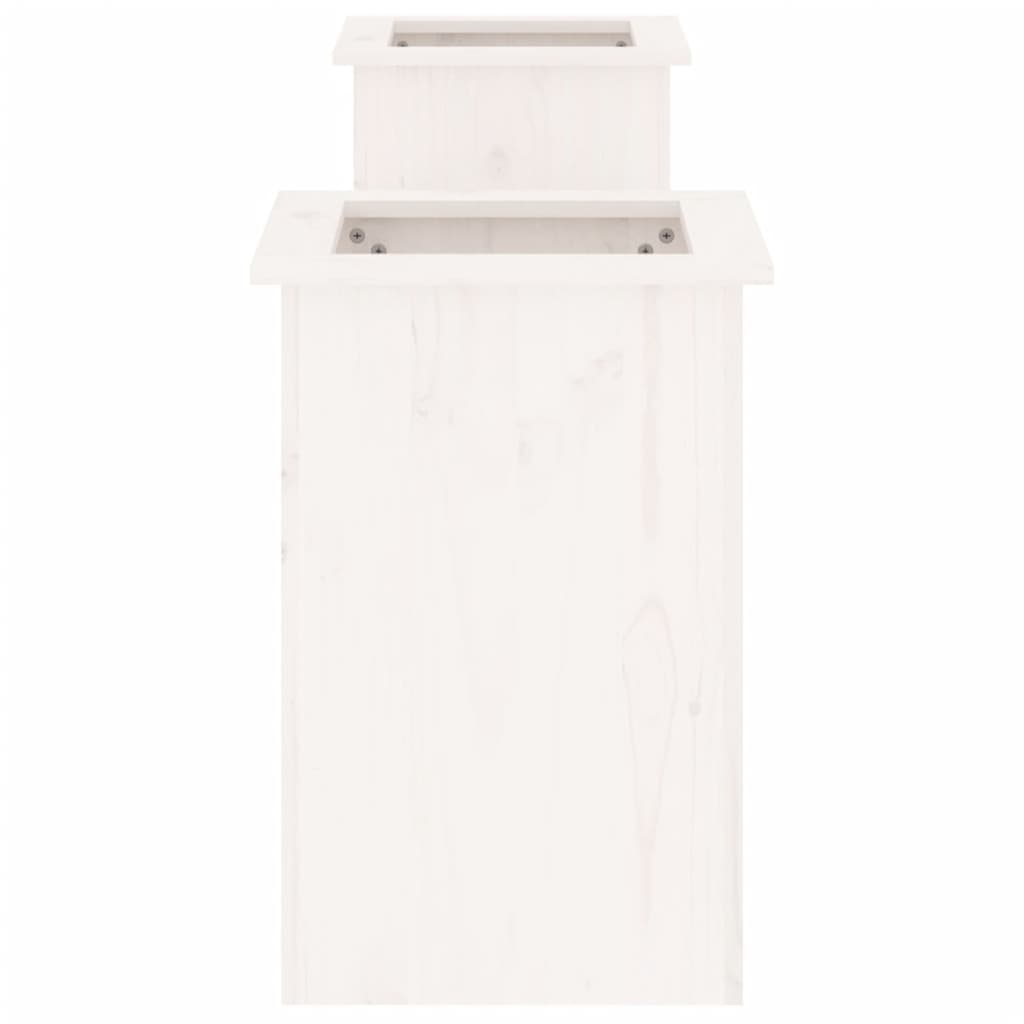 Plantebenk Hvit 184,5X39,5X56,5 Cm Heltre Furu