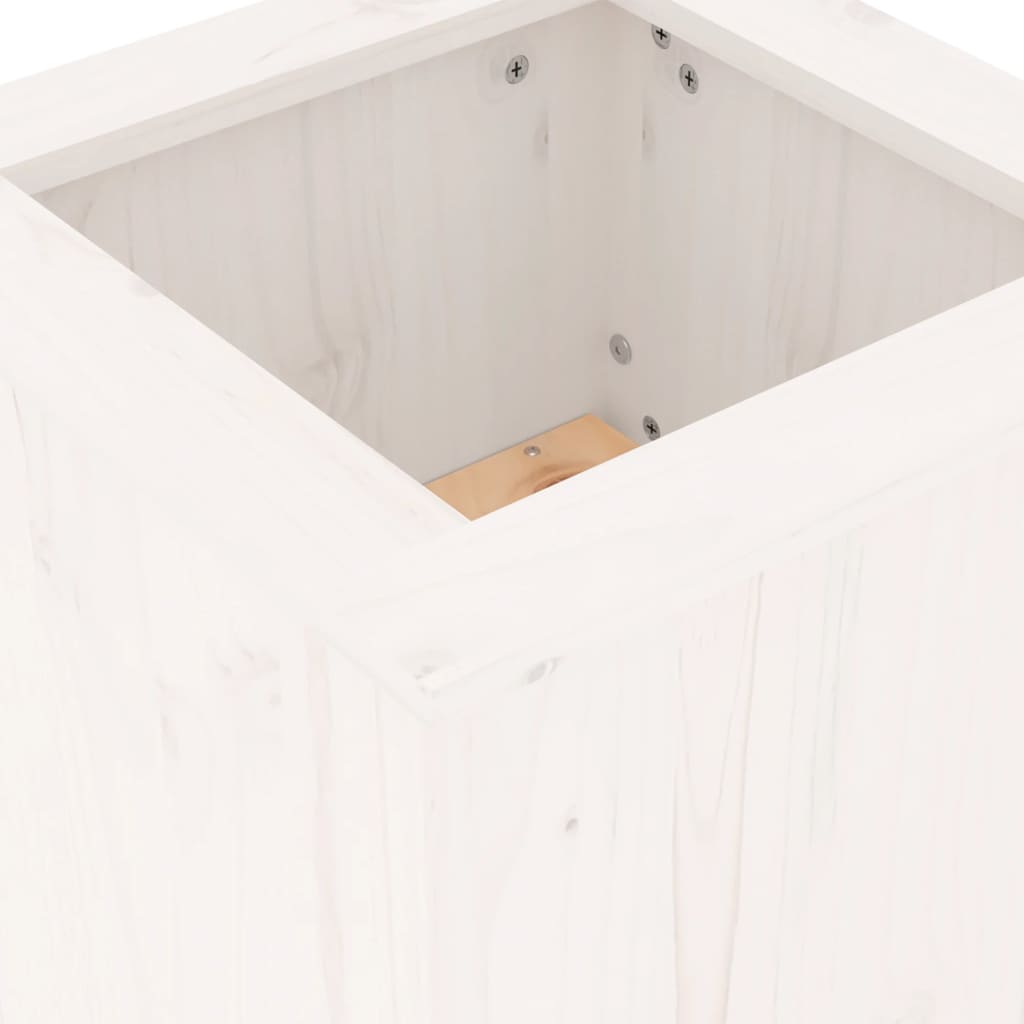 Plantebenk Hvit 184,5X39,5X56,5 Cm Heltre Furu