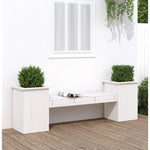Plantebenk Hvit 184,5X39,5X56,5 Cm Heltre Furu