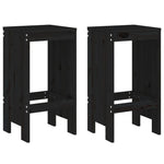 Barkrakker 2 Stk Svart 40X36X75 Cm Heltre Furu