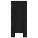 Barkrakker 2 Stk Svart 40X36X75 Cm Heltre Furu