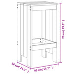 Barkrakker 2 Stk Svart 40X36X75 Cm Heltre Douglasgran