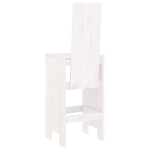 Barkrakker 2 Stk Hvit 40X42X120 Cm Heltre Furu
