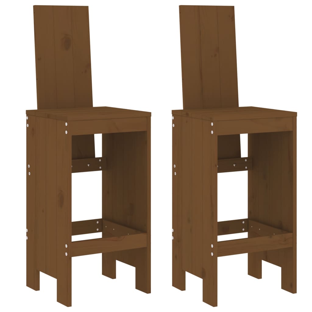 Barkrakker 2 Stk Honningbrun 40X42X120 Cm Heltre Furu