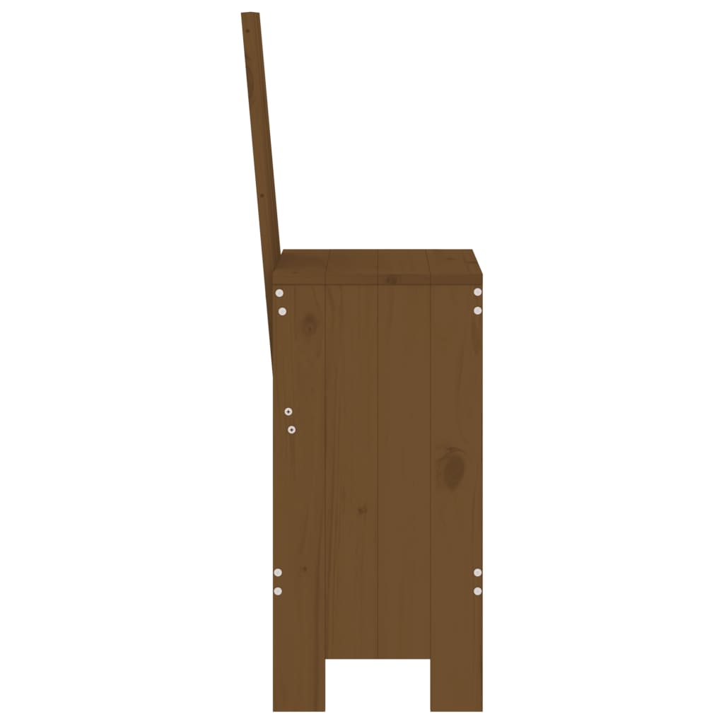 Barkrakker 2 Stk Honningbrun 40X42X120 Cm Heltre Furu
