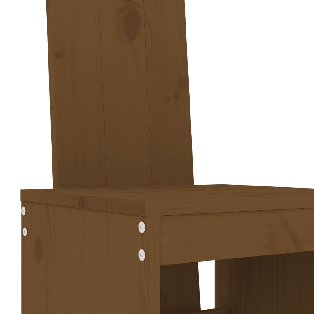 Barkrakker 2 Stk Honningbrun 40X42X120 Cm Heltre Furu