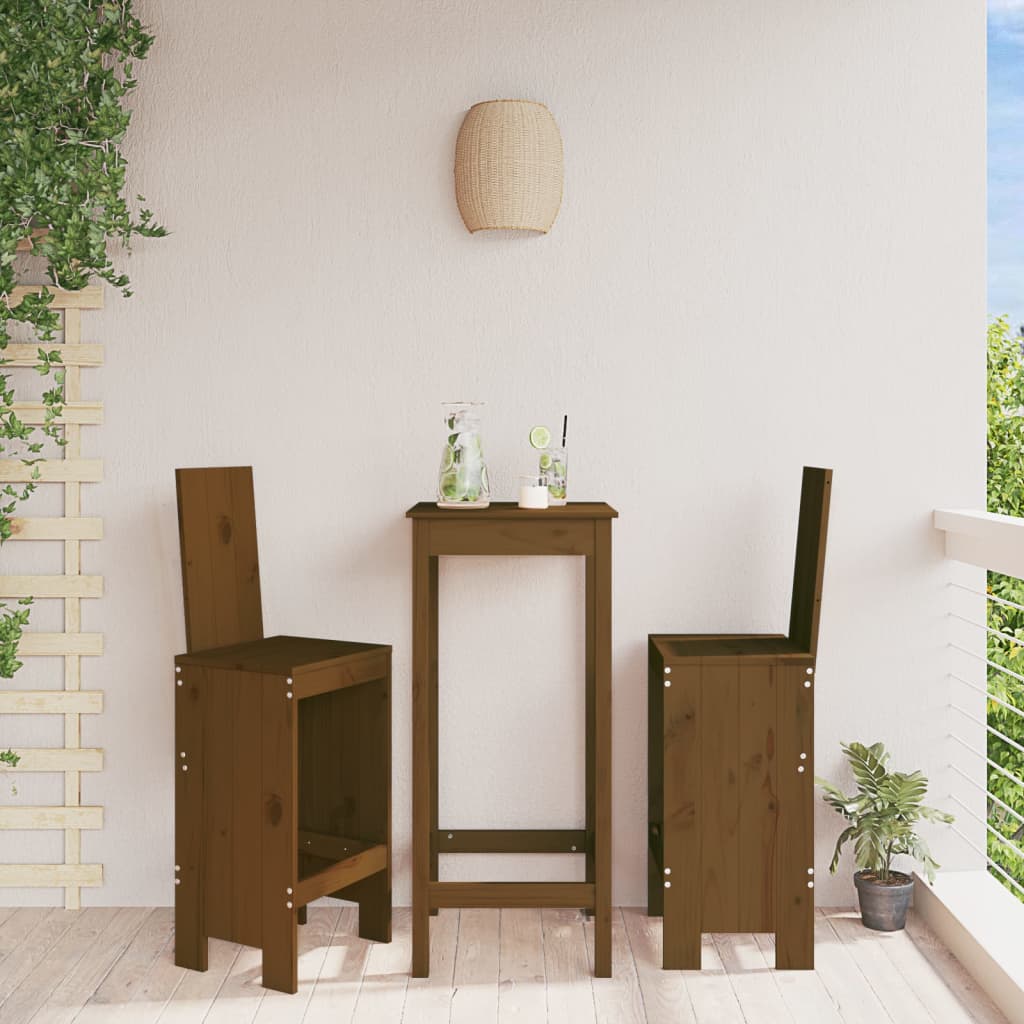 Barkrakker 2 Stk Honningbrun 40X42X120 Cm Heltre Furu