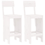 Barkrakker 2 Stk Hvit 40X48,5X115,5 Cm Heltre Furu