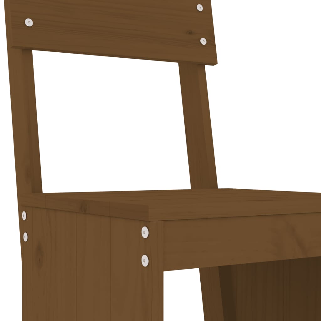 Barkrakker 2 Stk Honningbrun 40X48,5X115,5 Cm Heltre Furu