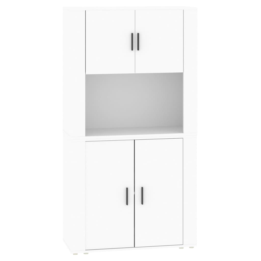 Highboard Hvit Konstruert Tre