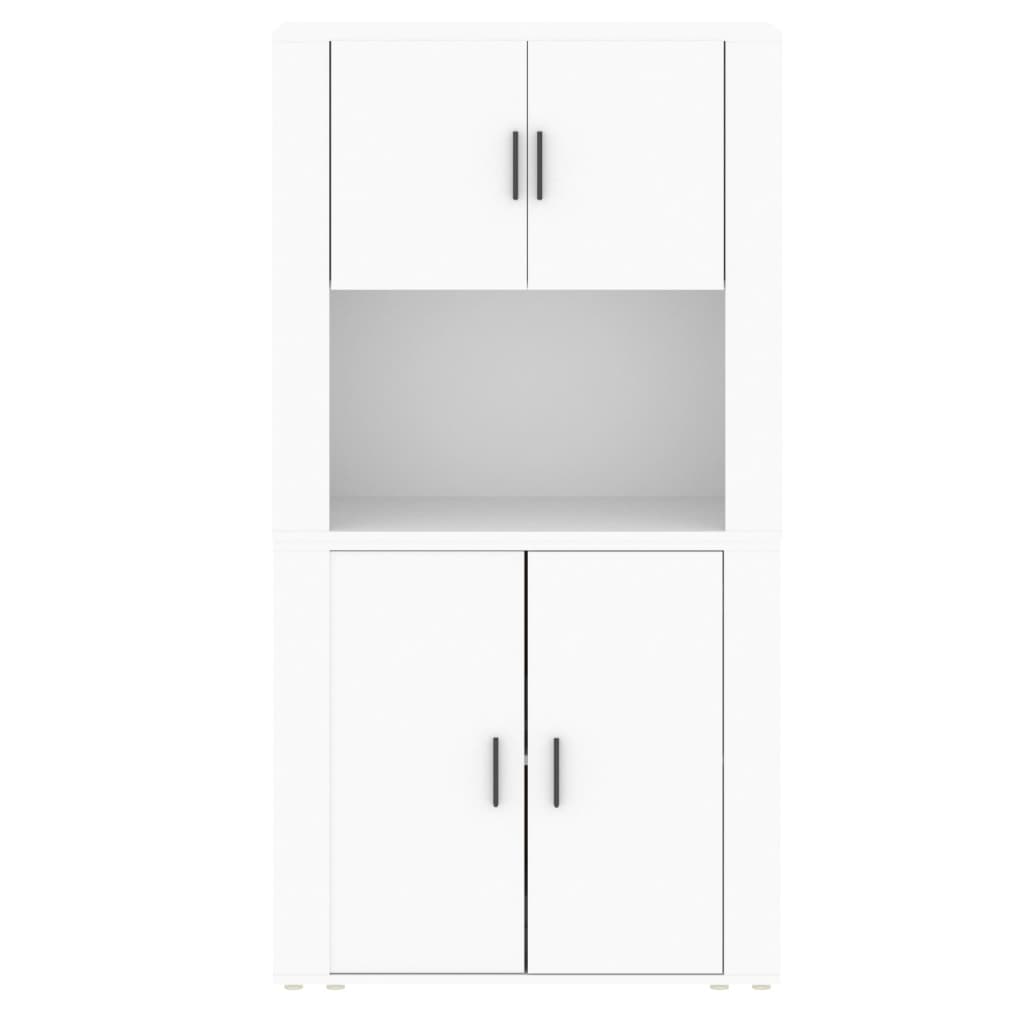Highboard Hvit Konstruert Tre