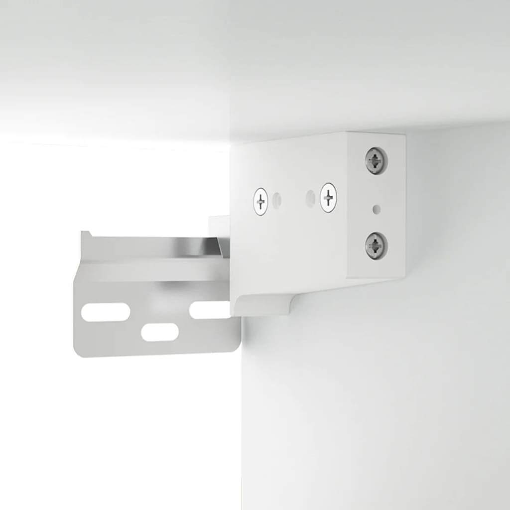 Highboard Hvit Konstruert Tre