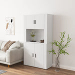 Highboard Hvit Konstruert Tre