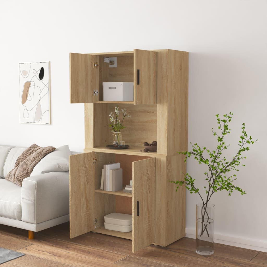 Highboard Sonoma Eik Konstruert Tre