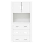 Highboard Hvit Konstruert Tre