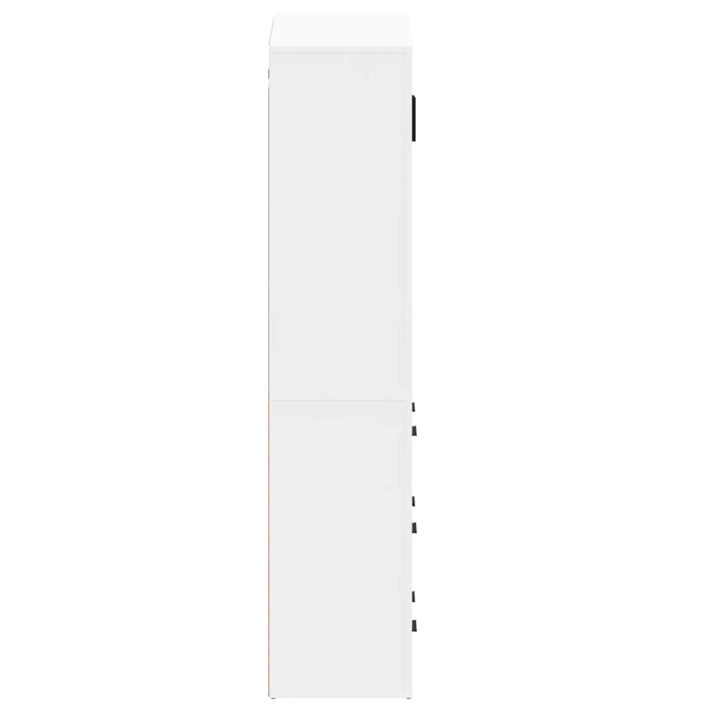 Highboard Hvit Konstruert Tre