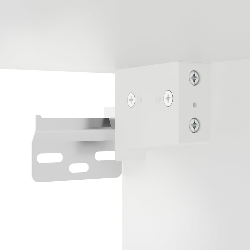 Highboard Hvit Konstruert Tre