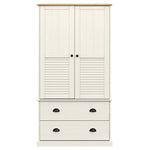 Garderobe Vigo Hvit 90X55X170 Cm Heltre Furu