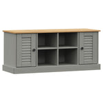 Skobenk Vigo Grå 106X35X45 Cm Heltre Furu