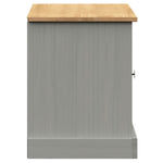 Skobenk Vigo Grå 106X35X45 Cm Heltre Furu