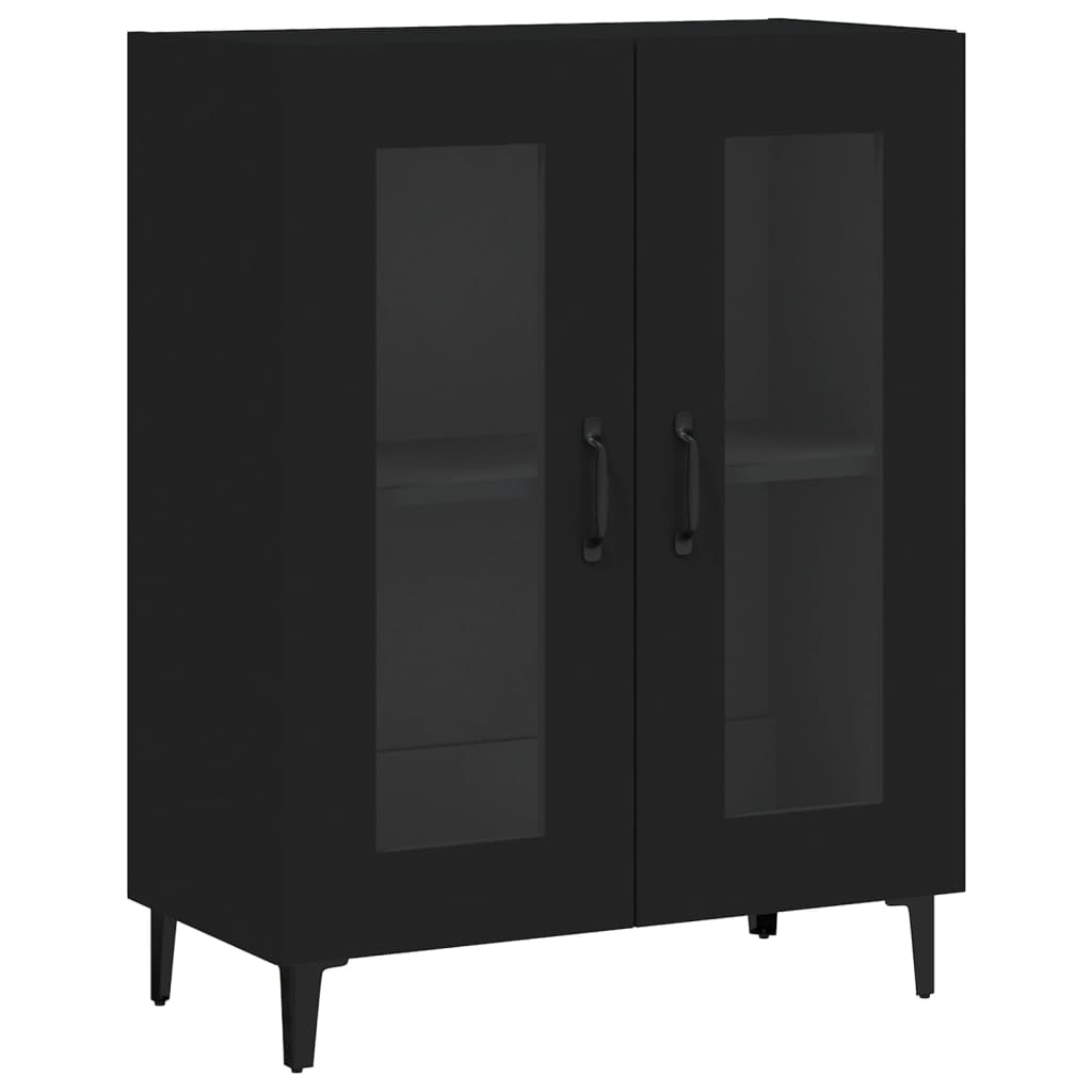 Skjenk Svart 69,5X34X90 Cm Konstruert Tre