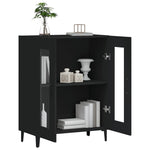 Skjenk Svart 69,5X34X90 Cm Konstruert Tre
