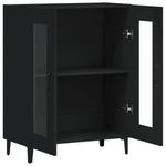 Skjenk Svart 69,5X34X90 Cm Konstruert Tre