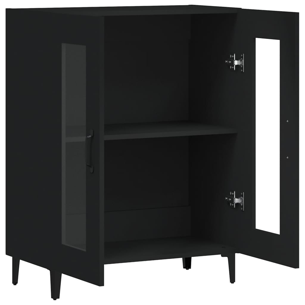 Skjenk Svart 69,5X34X90 Cm Konstruert Tre
