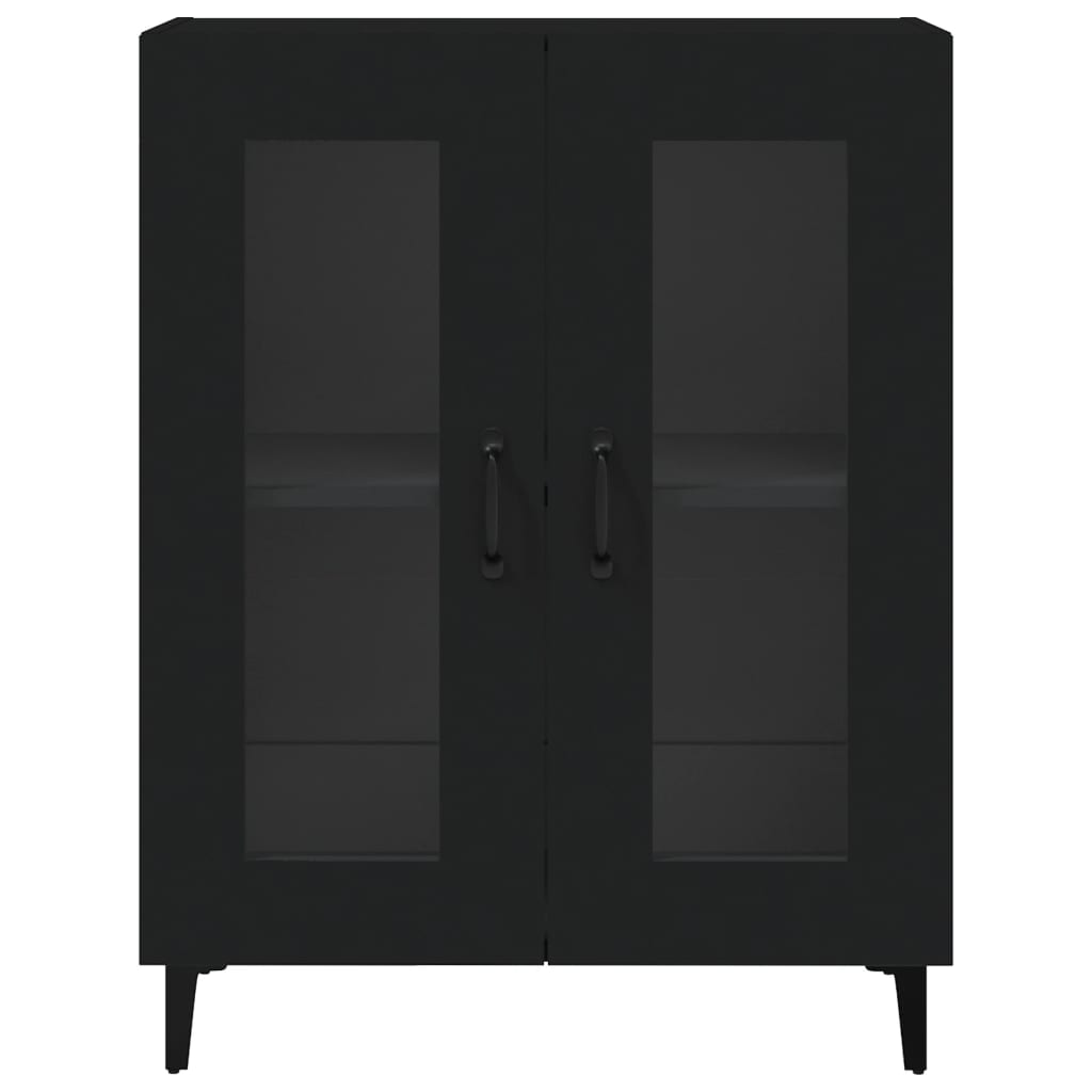 Skjenk Svart 69,5X34X90 Cm Konstruert Tre