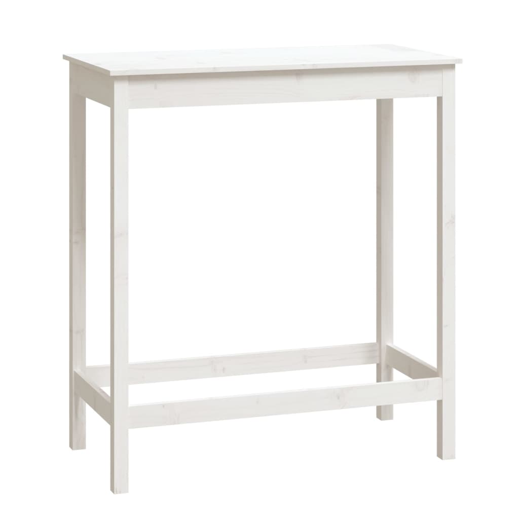 Barbord Hvit 100X50X110 Cm Heltre Furu