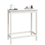 Barbord Hvit 100X50X110 Cm Heltre Furu