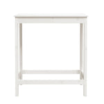 Barbord Hvit 100X50X110 Cm Heltre Furu
