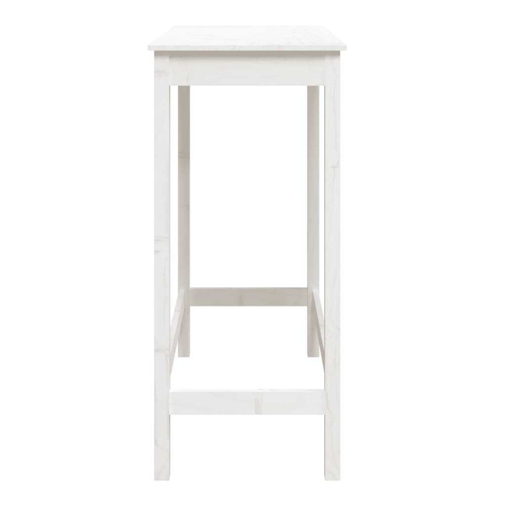 Barbord Hvit 100X50X110 Cm Heltre Furu