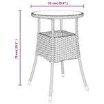Hagebistrosett Med Puter 3 Deler Svart Polyrotting