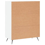 Kommode Hvit 69,5X34X90 Cm Konstruert Tre