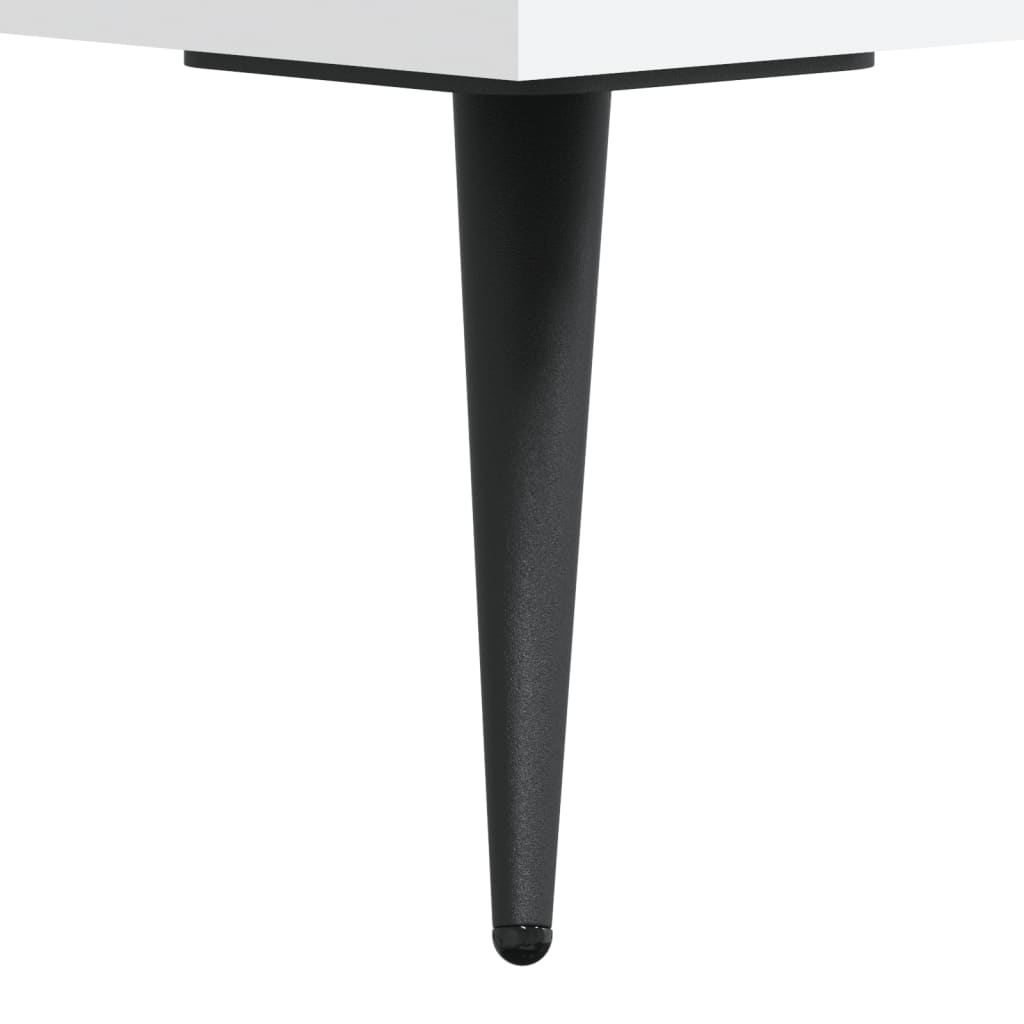 Kommode Hvit 69,5X34X90 Cm Konstruert Tre