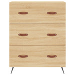 Kommode Sonoma Eik 69,5X34X90 Cm Konstruert Tre