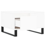 Salongbord Hvit 55X55X36,5 Cm Konstruert Tre