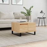 Salongbord Sonoma Eik 55X55X36,5 Cm Konstruert Tre