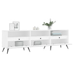 Tv-Benk Hvit 150X30X44,5 Cm Konstruert Tre