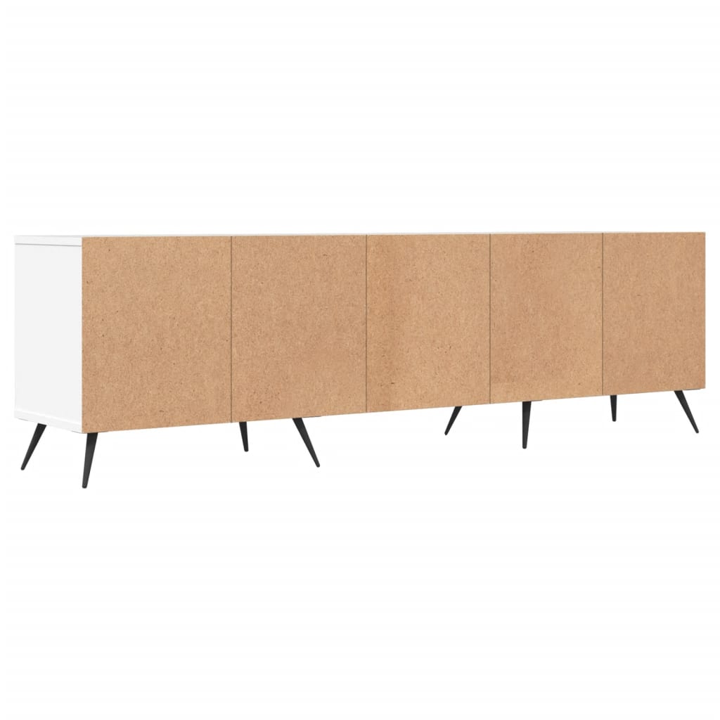 Tv-Benk Hvit 150X30X44,5 Cm Konstruert Tre