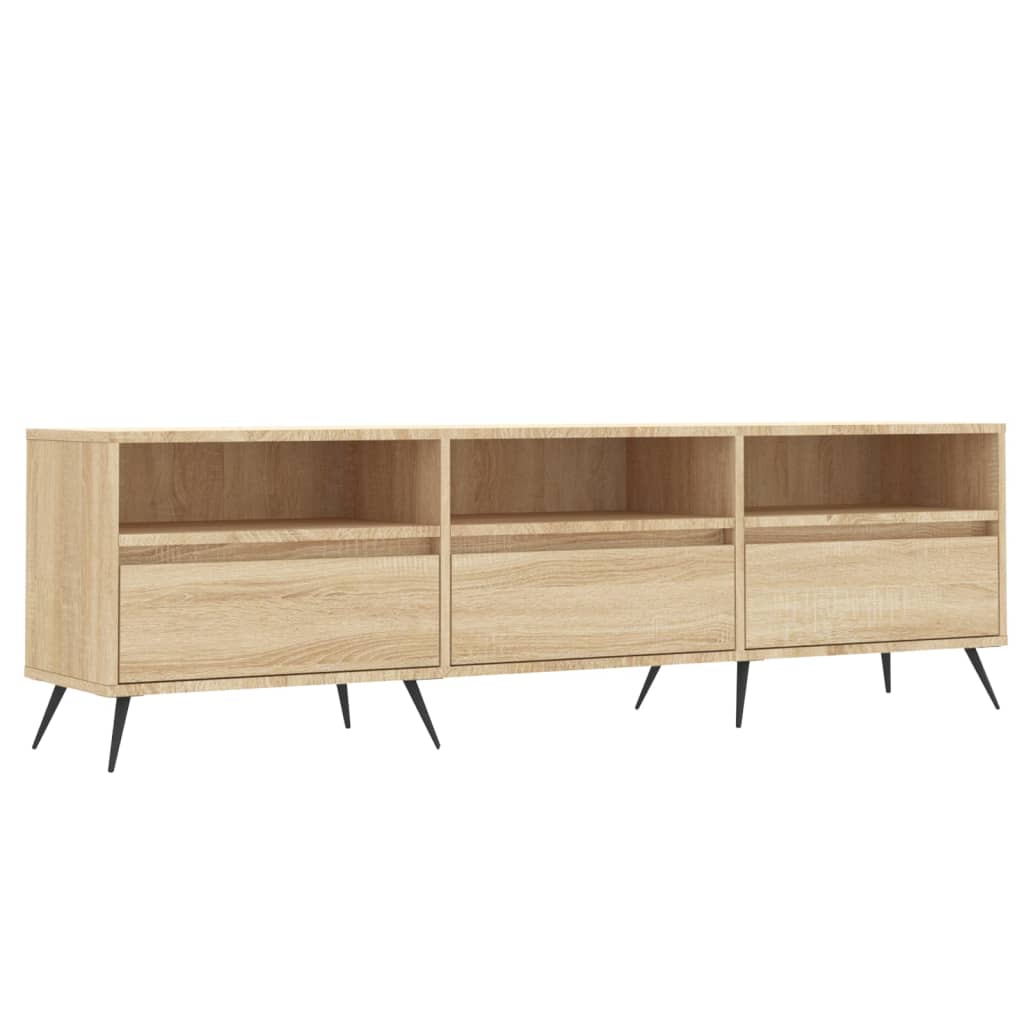 Tv-Benk Sonoma Eik 150X30X44,5 Cm Konstruert Tre