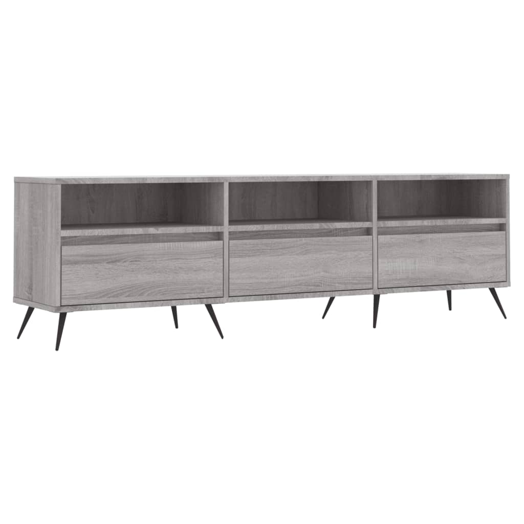 Tv-Benk Grå Sonoma 150X30X44,5 Cm Konstruert Tre