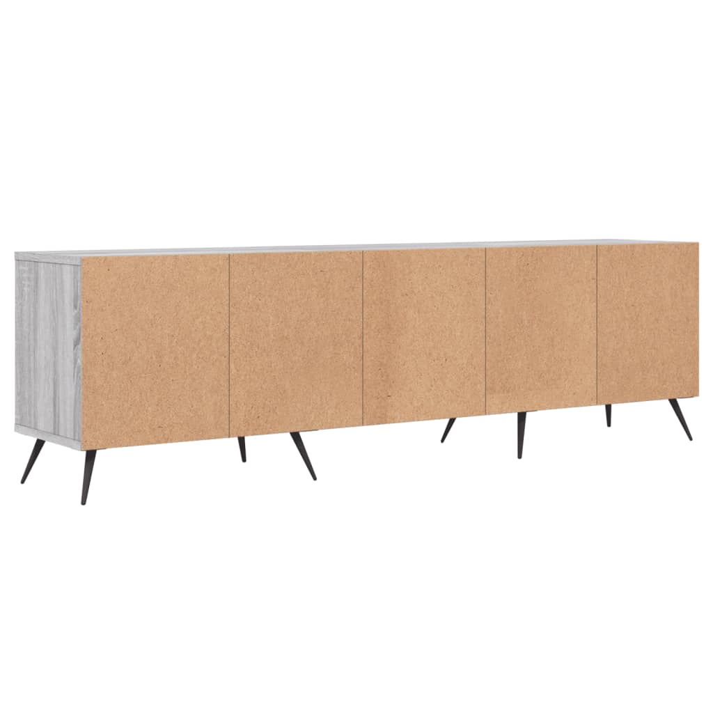 Tv-Benk Grå Sonoma 150X30X44,5 Cm Konstruert Tre