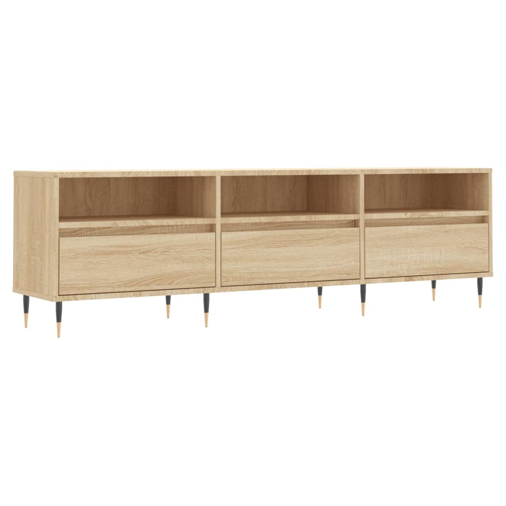 Tv-Benk Sonoma Eik 150X30X44,5 Cm Konstruert Tre