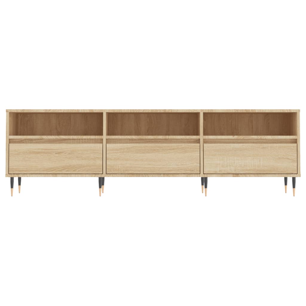 Tv-Benk Sonoma Eik 150X30X44,5 Cm Konstruert Tre