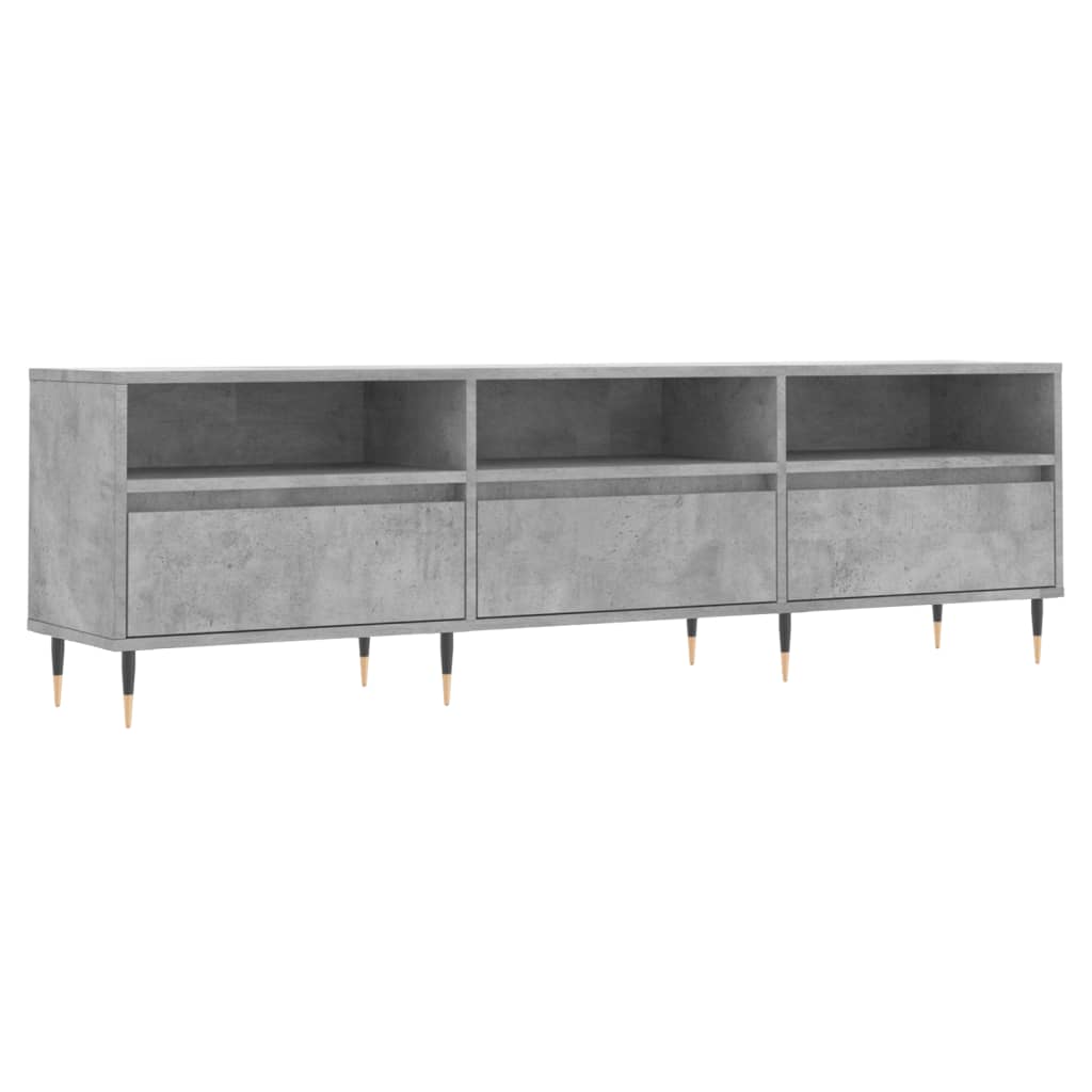 Tv-Benk Betonggrå 150X30X44,5 Cm Konstruert Tre