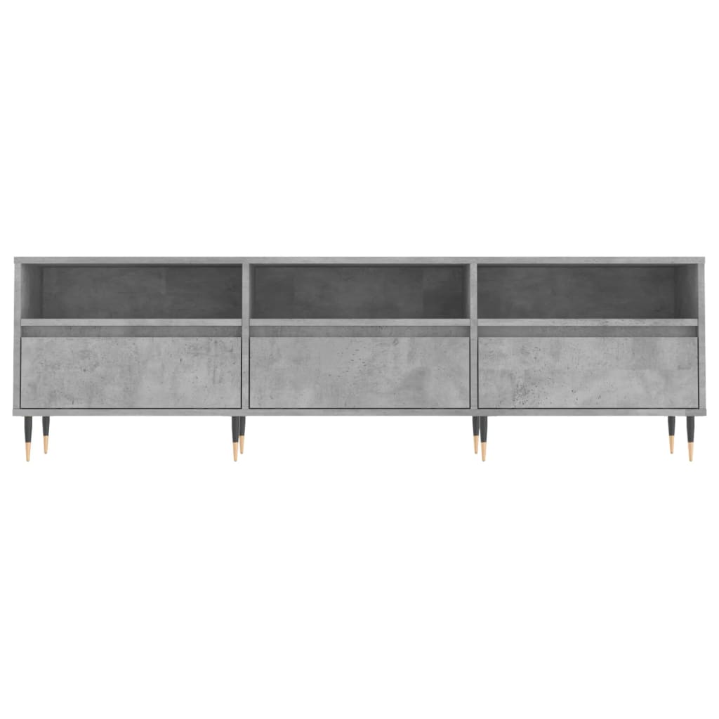 Tv-Benk Betonggrå 150X30X44,5 Cm Konstruert Tre